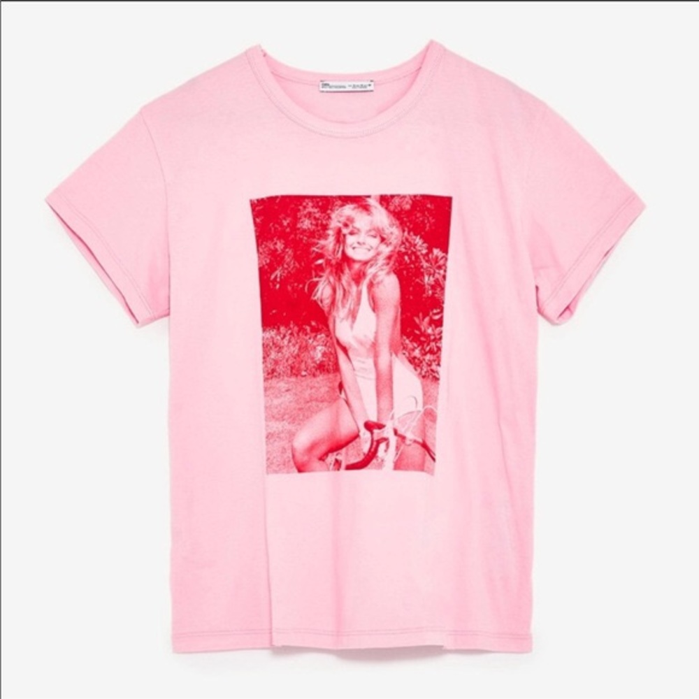 Zara Farrah Fawcett tee